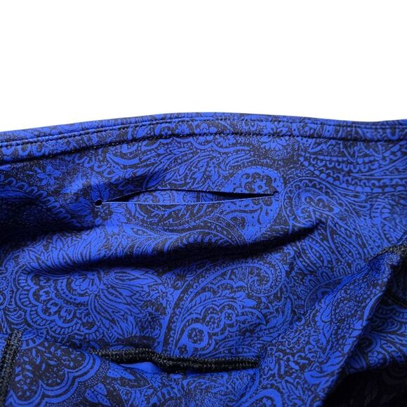 Lululemon Like Nothing 7/8 Tight - Antique Paisley Sapphire Blue Black - Picture 8 of 10